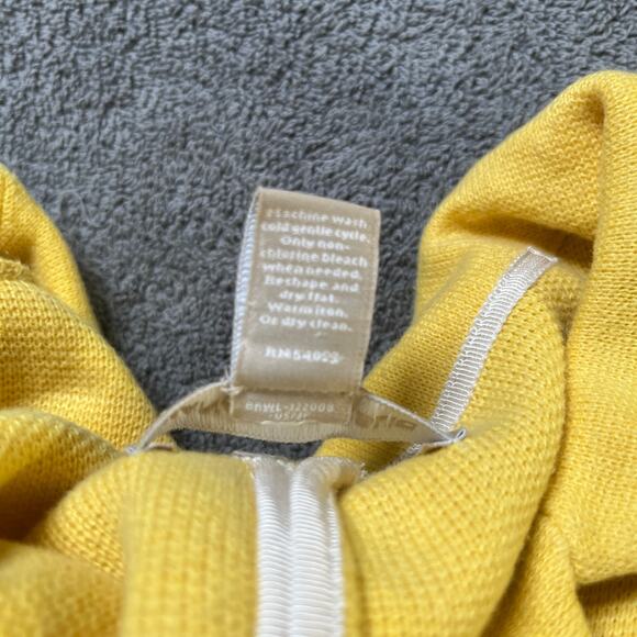 Banana Republic Sweater Blazer Jacket Womens XL Yellow Knit Academia Career - Picture 7 of 9